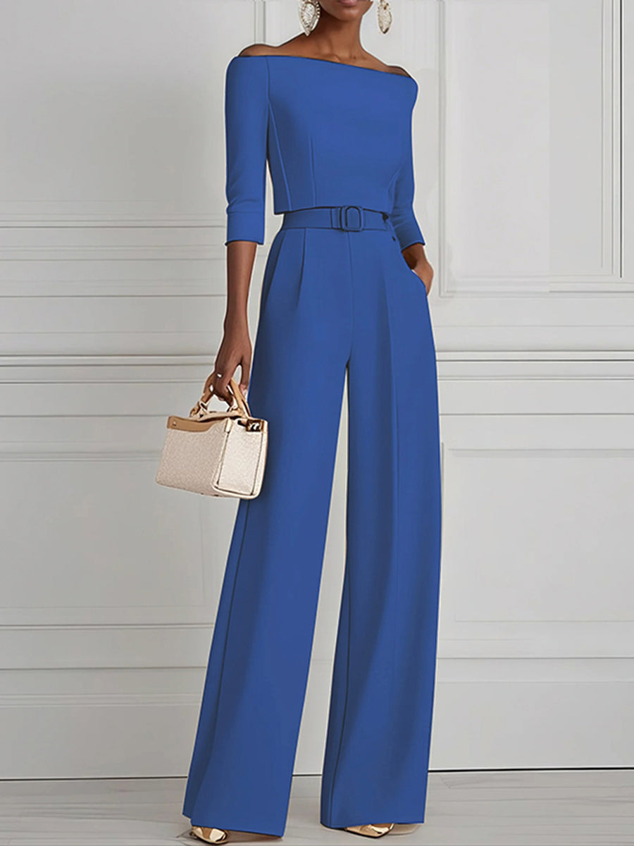 High Waisted Straight Leg Pleated Solid Color Split-Joint Pants Trousers