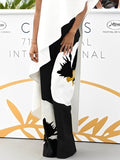 High Waisted Loose Flower Print Pants Trousers